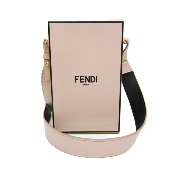 FENDI Pink Leather Shoulder Bag